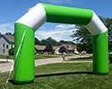 20 foot green inflatable arch